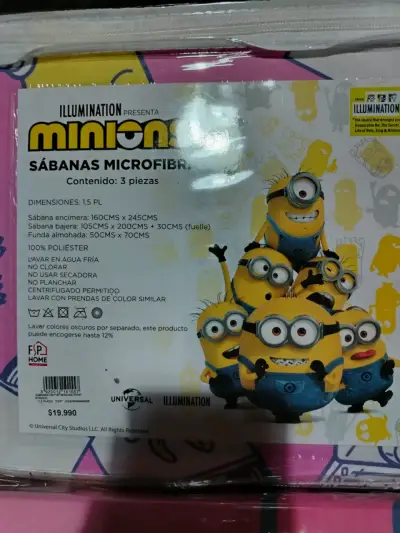 Sábanas Microfibra Minions 1.5 Plazas - miniatura 2