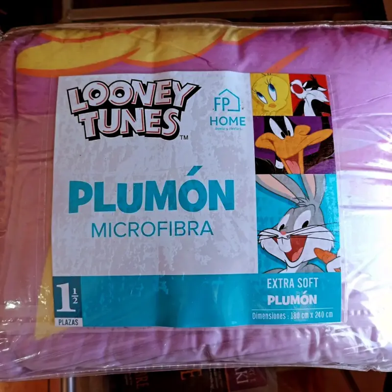 Plumón Microfibra Looney Tunes 1.5 Plazas - 1