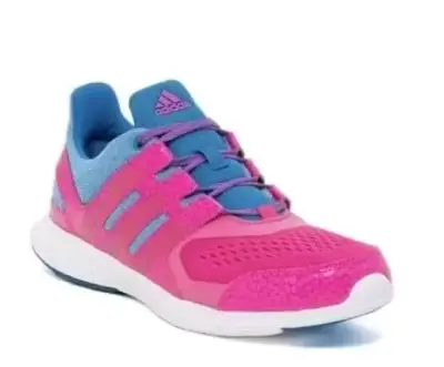 Zapatillas deportivas Adidas rosa y azul para mujer - miniatura 1