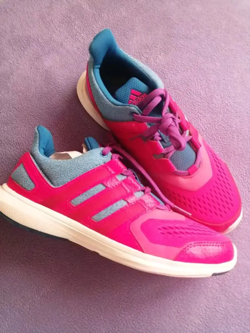 Zapatillas deportivas Adidas rosa y azul para mujer - 2
