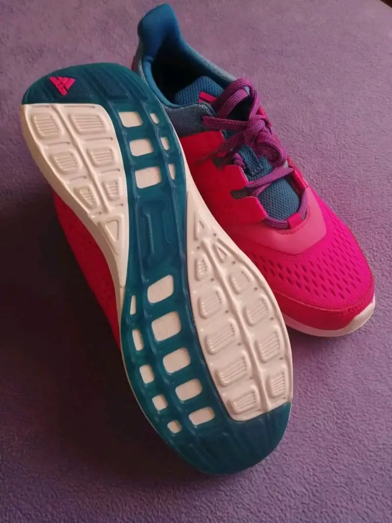 Zapatillas deportivas Adidas rosa y azul para mujer - 3