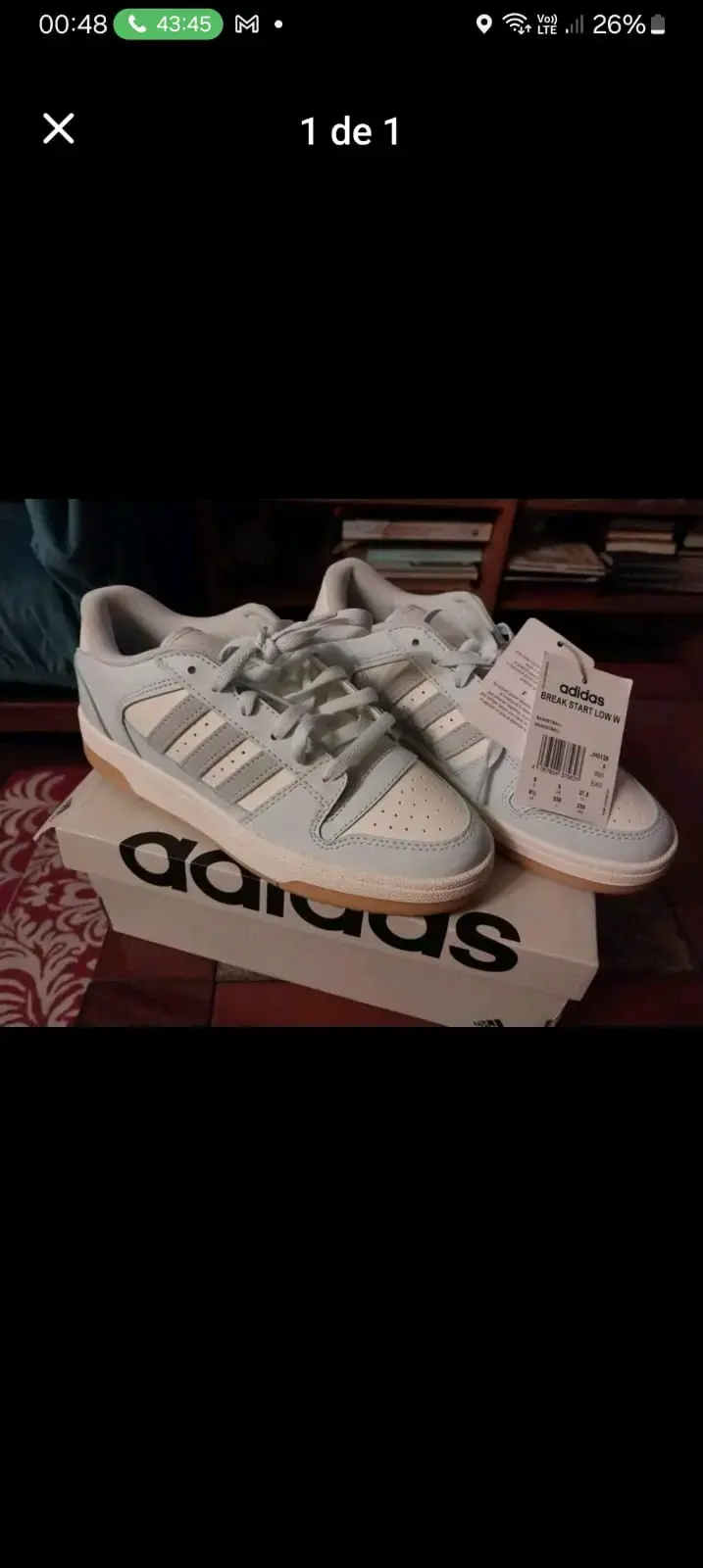Zapatillas Adidas Break Start Low W celeste