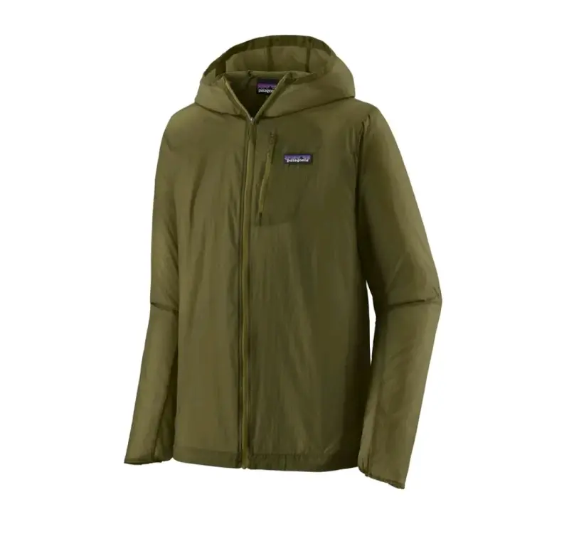 Chaqueta verde con capucha Patagonia, Houdini