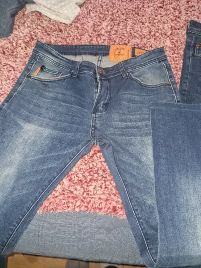 Jeans de mezclilla azul para hombre Ellus - miniatura 1