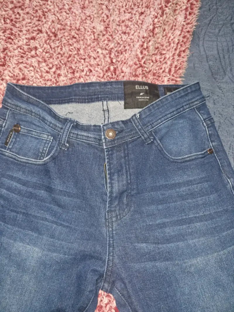 Jeans de mezclilla azul para hombre Ellus - 2