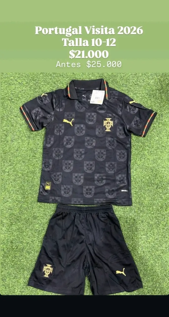 Conjunto de Fútbol Argentina Talla 10-12-14 - 2