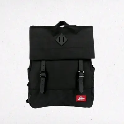 Mochila negra Buena Vista con diseño moderno - miniatura 1
