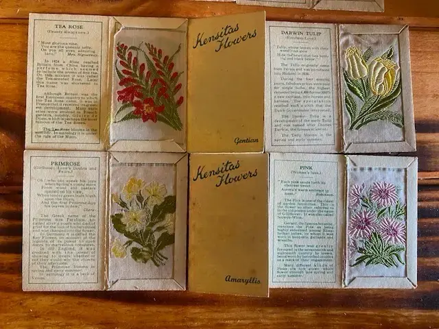 Colección tarjetas bordadas Kenitas Flowers 1933 - 4