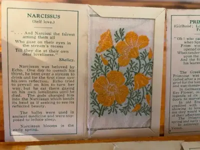 Colección tarjetas bordadas Kenitas Flowers 1933 - miniatura 5