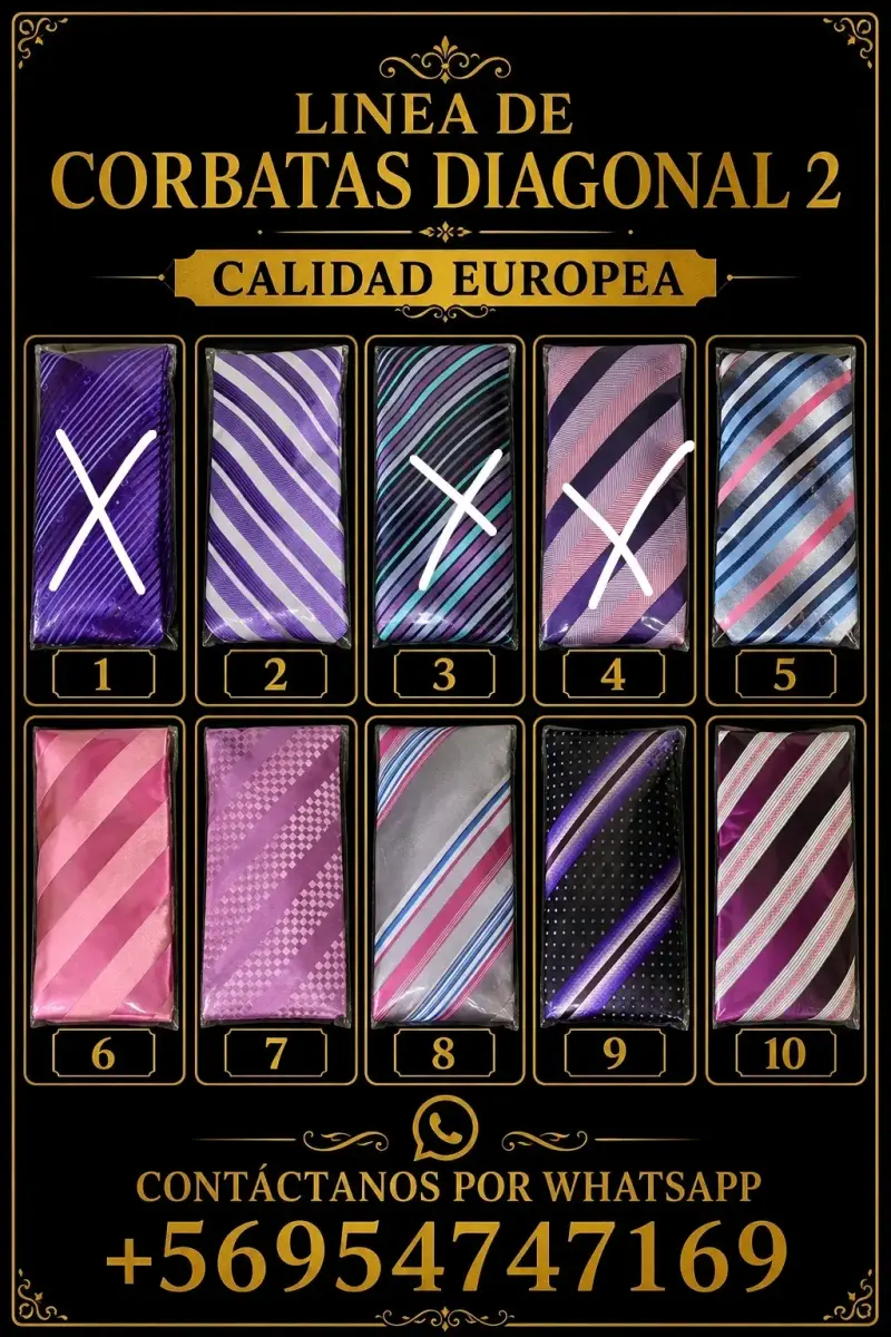 Corbatas de Raso y Floreadas Elegantes - 3