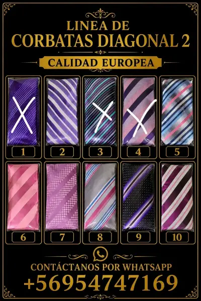 Corbatas de Raso y Floreadas Elegantes - miniatura 3