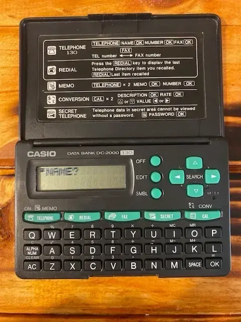 Organizador Electrónico Casio Data Bank DC-2000 - 3