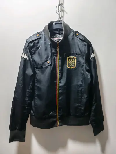 Chaqueta Kappa Alemania negra con bordado - miniatura 1