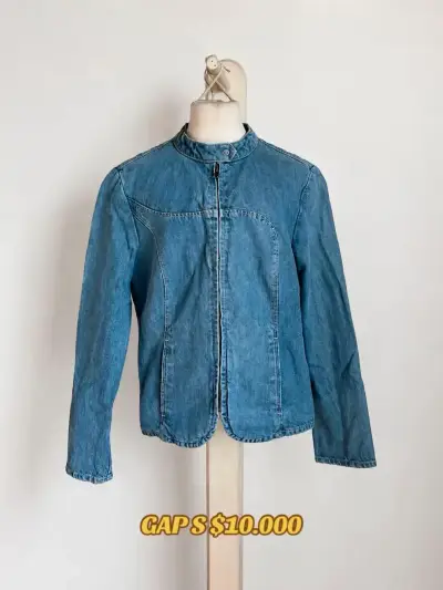 Chaqueta biker mezclilla  GAP - miniatura 1