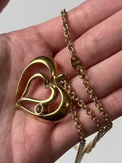 Collar de Corazón con Cristal - miniatura 1