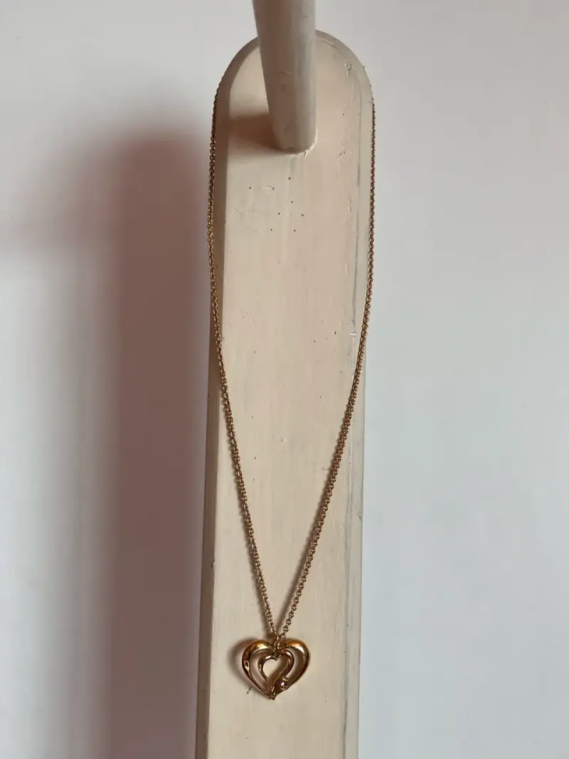 Collar de Corazón con Cristal - 2