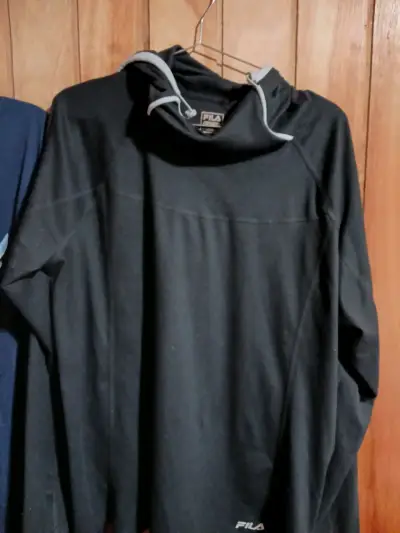 Polerón negro con capucha Fila para hombre - miniatura 1