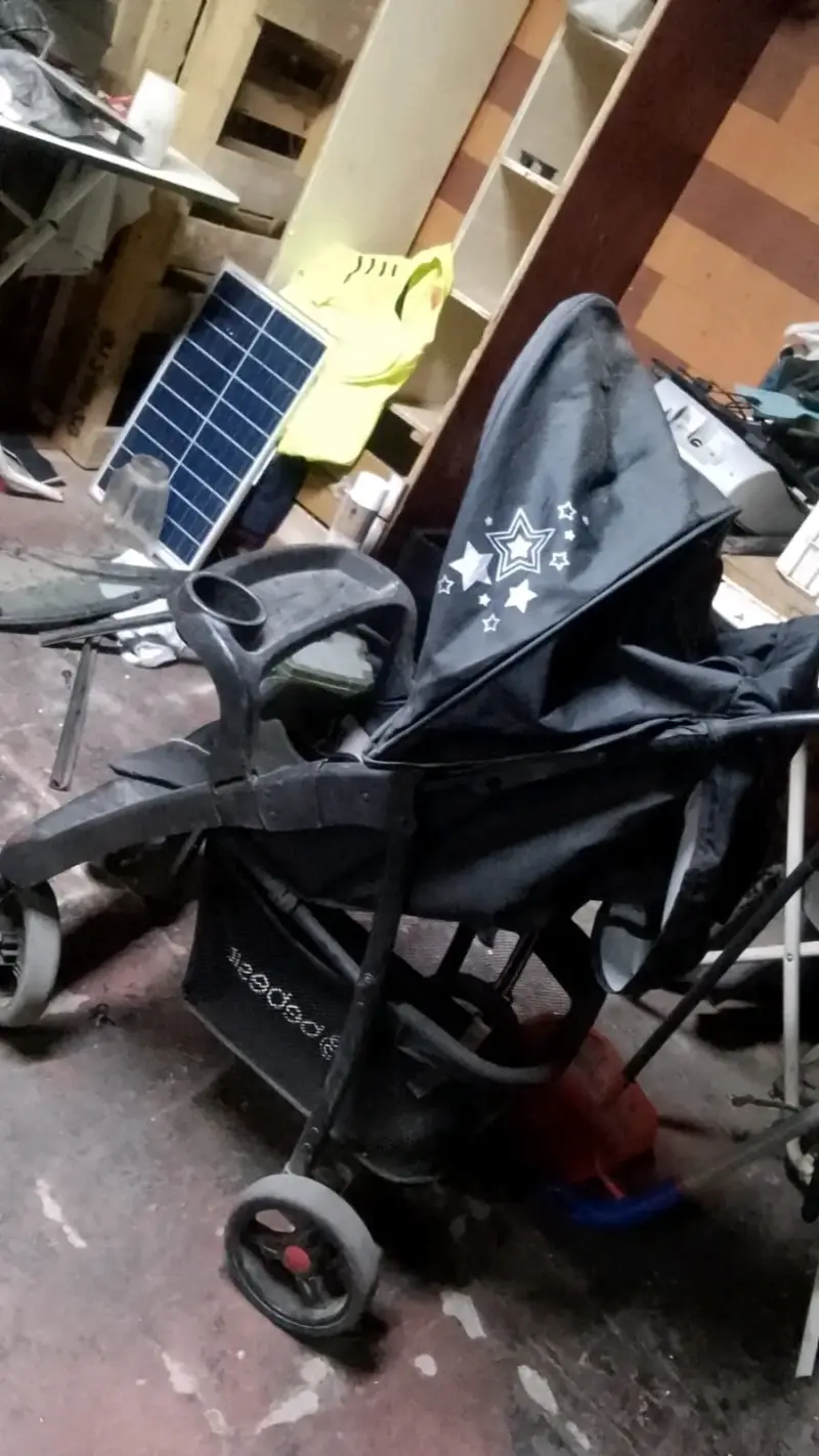 Coche de bebé plegable con diseño de estrellas - 2