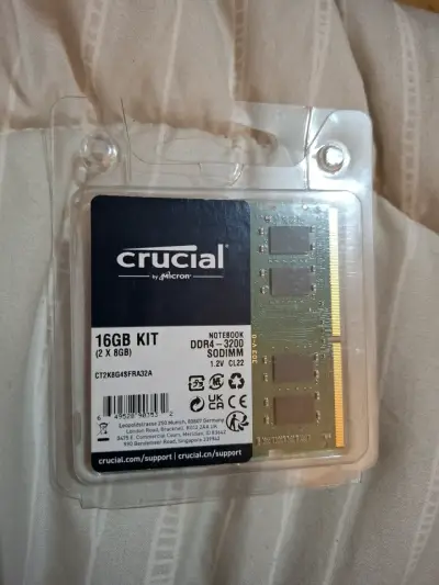 Kit Memoria RAM Crucial 16GB DDR4 3200MHz Laptop - miniatura 1