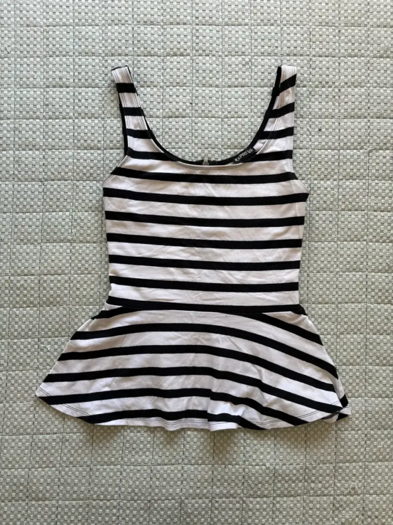 Polera sin mangas a rayas Express - 1
