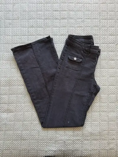 Pantalones de mezclilla grises H&M para mujer - miniatura 3