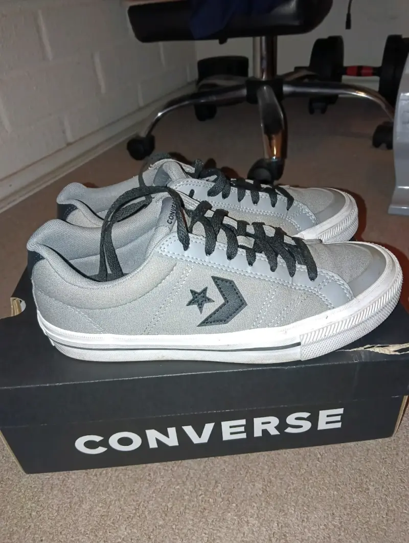 Zapatillas Converse grises de lona para hombre - 1