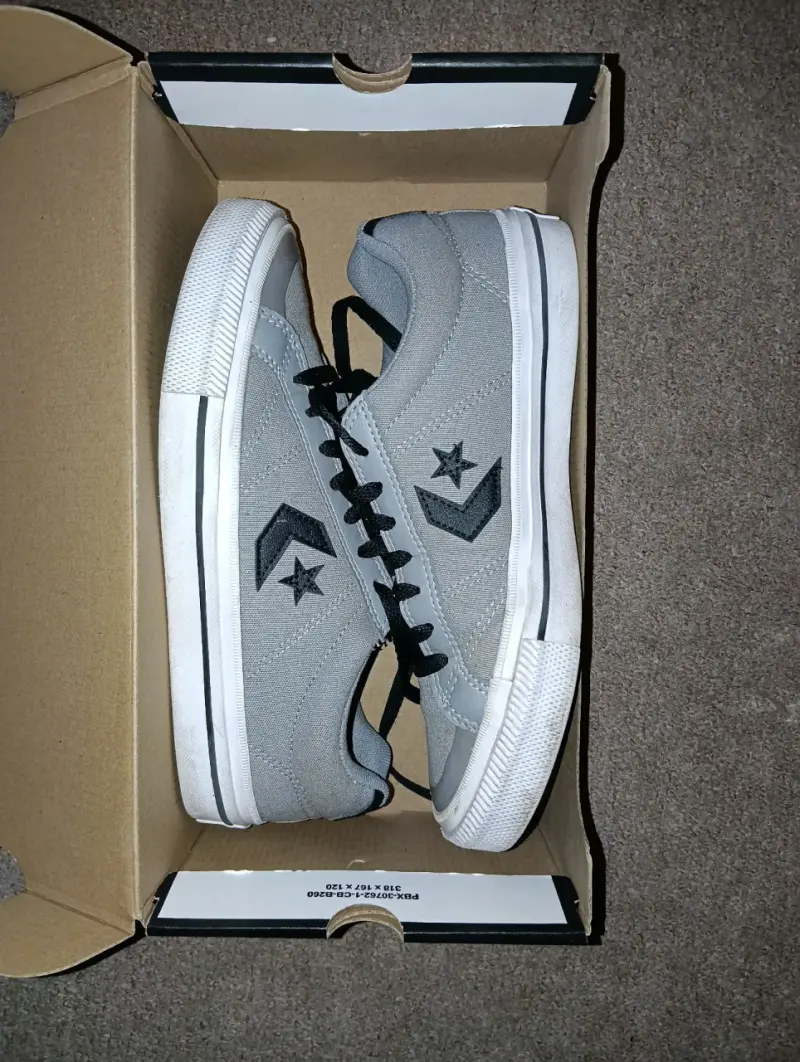 Zapatillas Converse grises de lona para hombre - 2