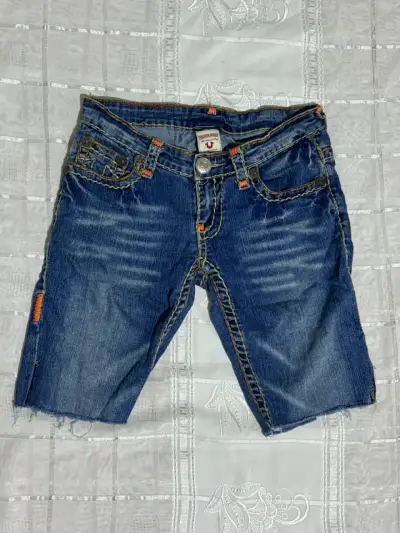Shorts de mezclilla True Religion - miniatura 1