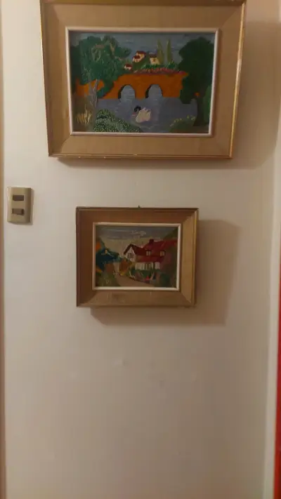 Cuadros decorativos bordados a mano - miniatura 1