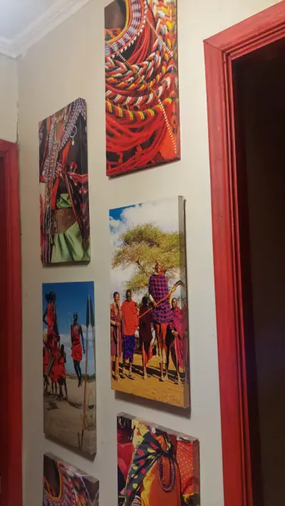 Conjunto de cuadros decorativos con temática africana - miniatura 2