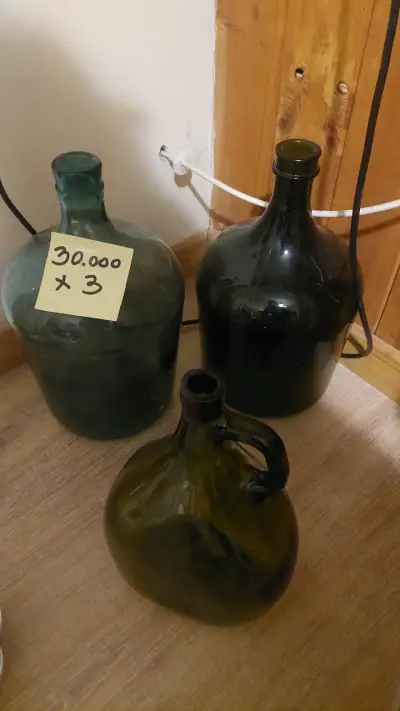 Botellas de vidrio antiguas decorativas - miniatura 3