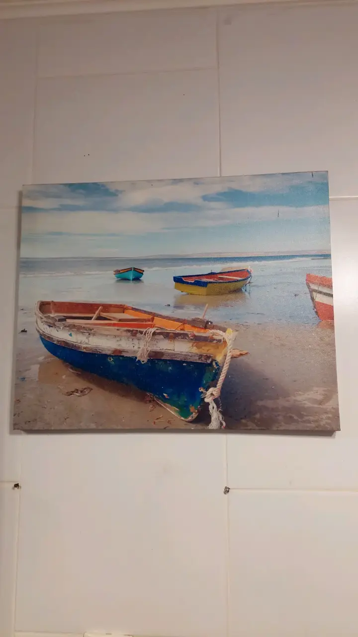 Cuadros Decorativos de Barcos en la Playa - 1
