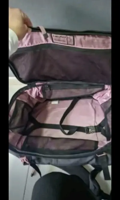 Mochila negra Head con detalles rosados - miniatura 2