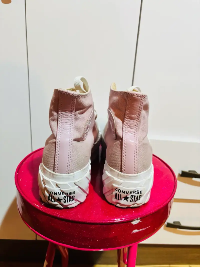 Zapatillas Converse All Star Plataforma Rosadas - 3