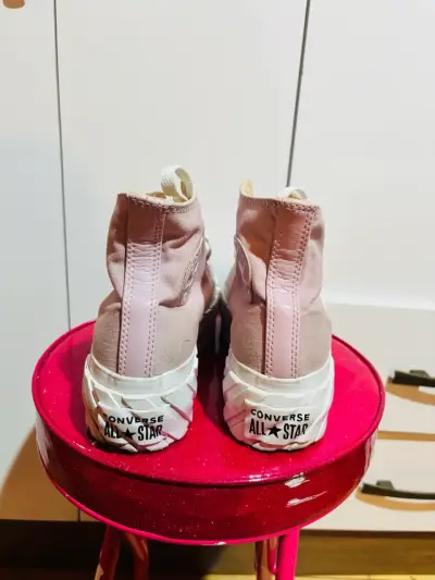 Zapatillas Converse All Star Plataforma Rosadas - miniatura 3