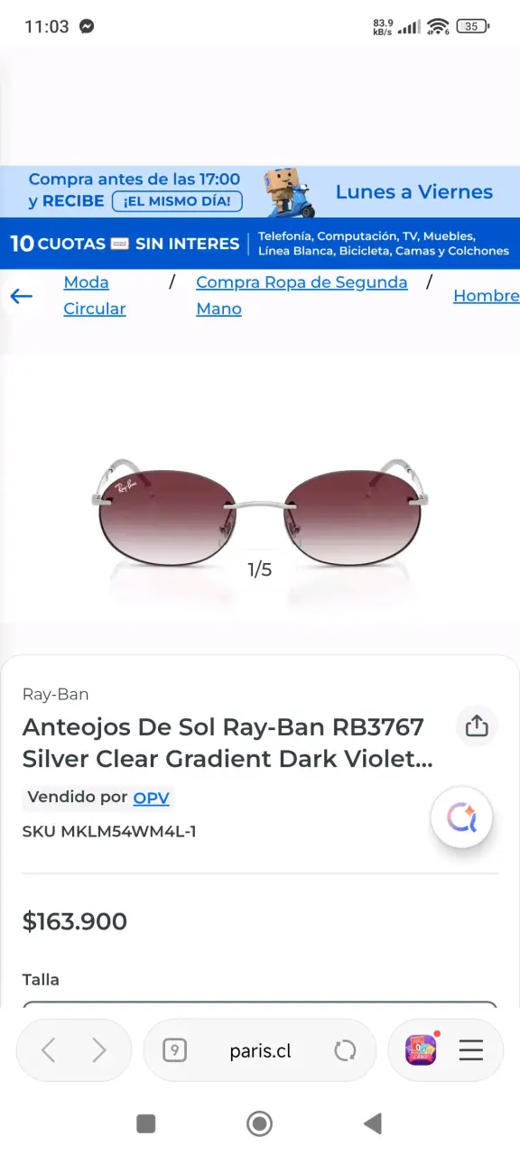 Set de Gafas de Sol Ray-Ban Variados - 2