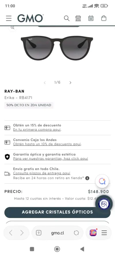 Set de Gafas de Sol Ray-Ban Variados - miniatura 5