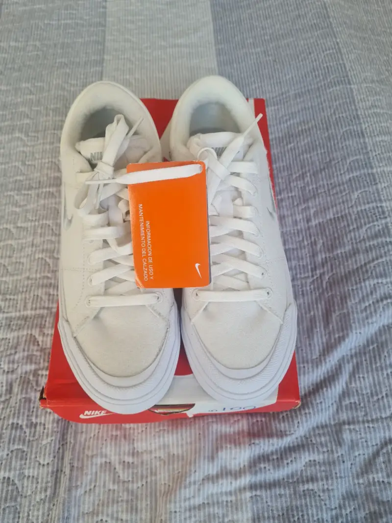 Zapatillas Nike Court Legacy Lift Mujer Blancas - 3