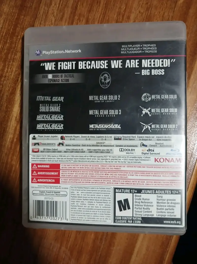 Metal Gear Solid The Legacy Collection para PS3 - 4