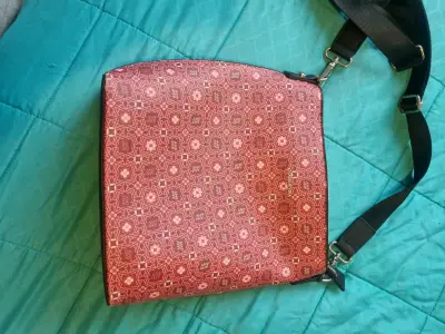 Bolso bandolera estampado rojo Amphora - miniatura 2