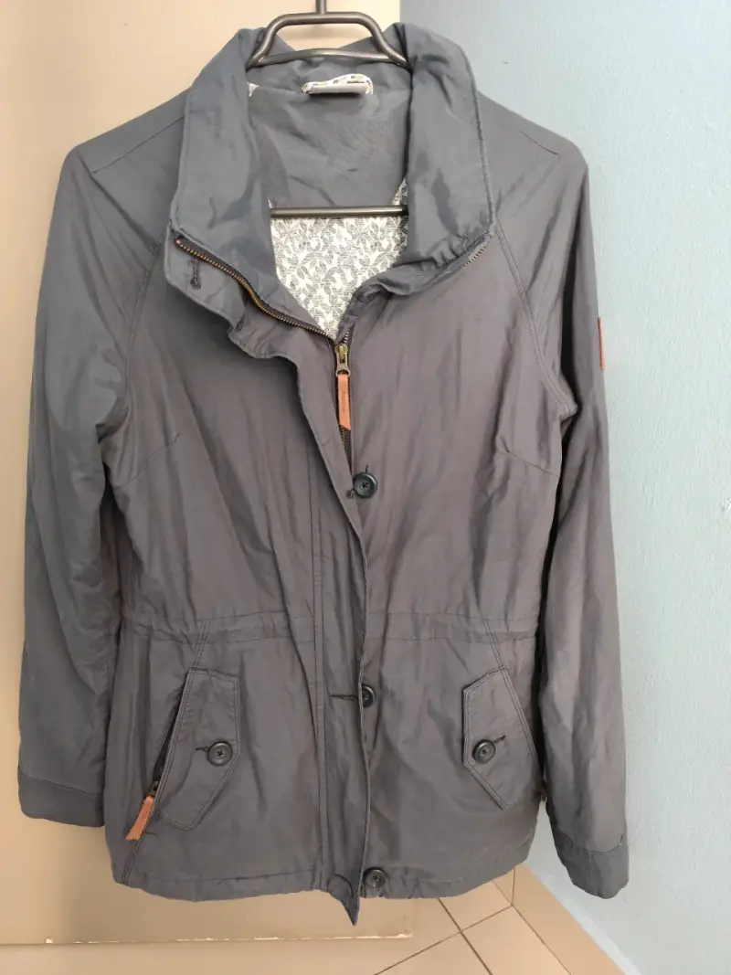 Chaqueta Columbia gris azulino para mujer talla S - 4