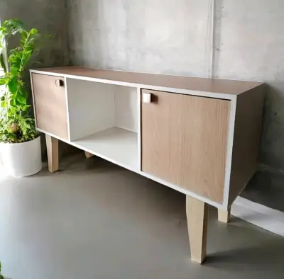 Mueble Rack de TV moderno con puertas - miniatura 1