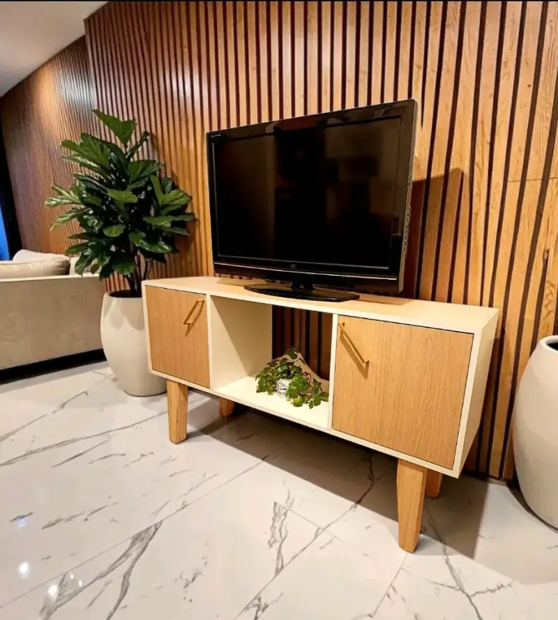 Mueble Rack de TV moderno con puertas - 2