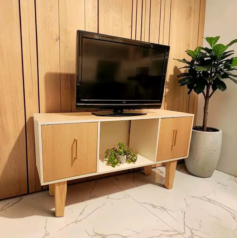 Mueble Rack de TV moderno con puertas - 3