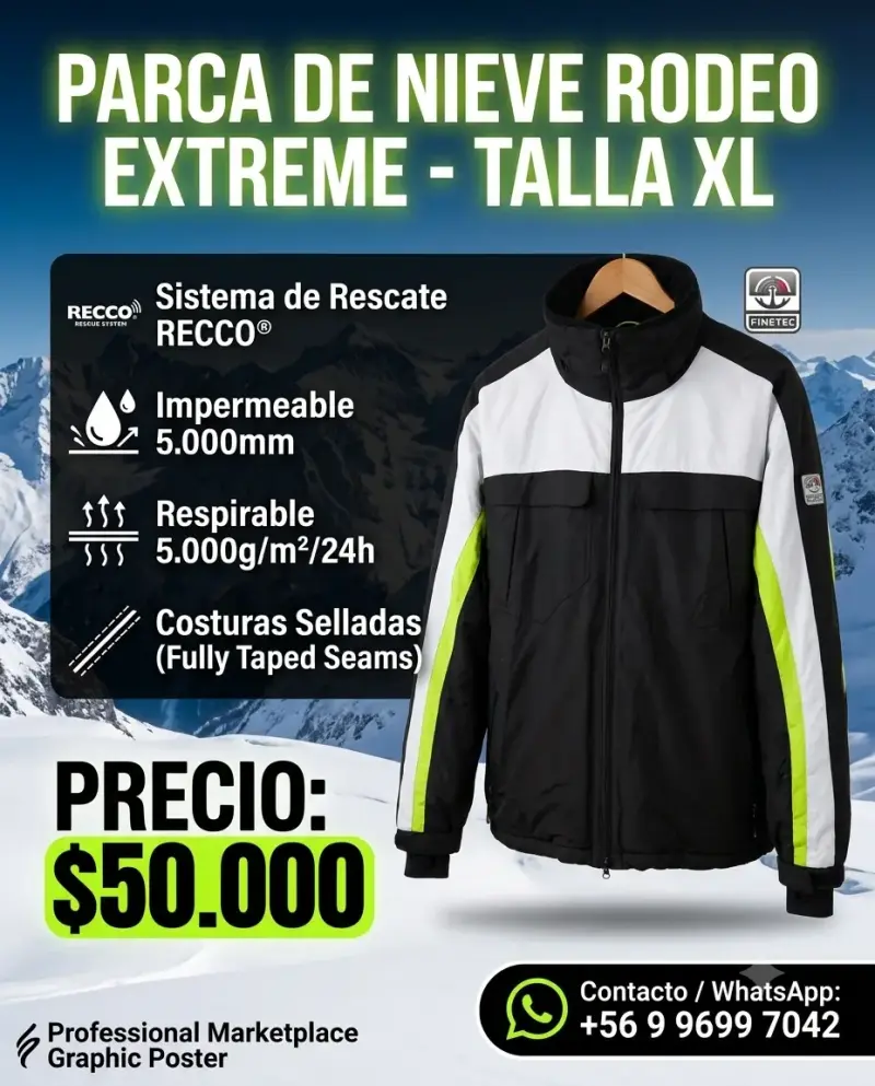 Parca de Nieve Rodeo Extreme Impermeable XL - 1