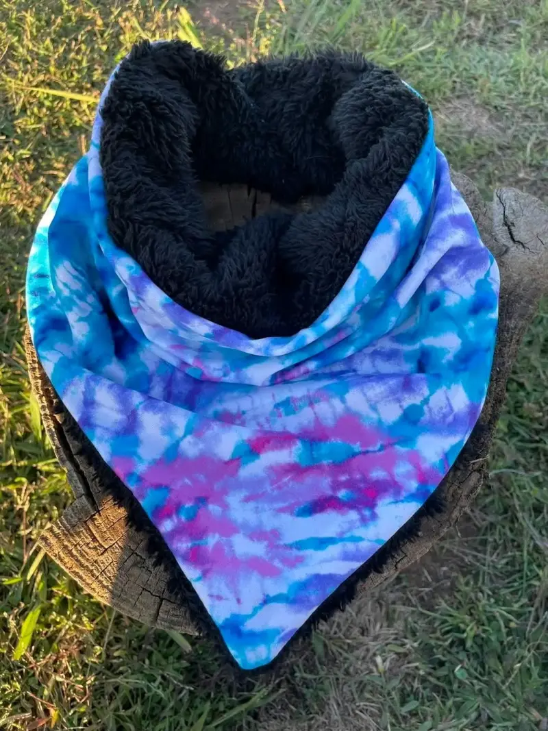 Bandana polar con diseño tie-dye