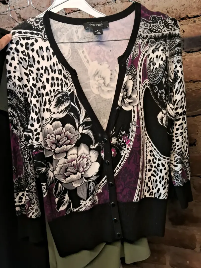 Cardigan estampado floral White House Black Market - 1