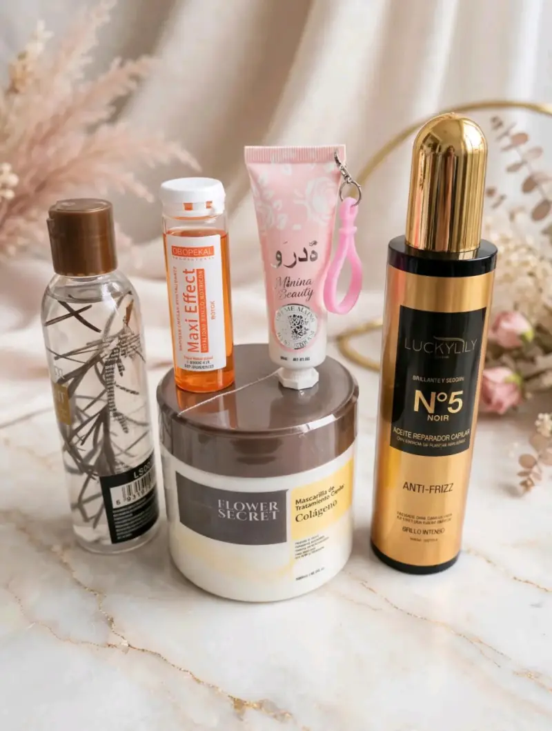 Set de Cuidado Capilar y Corporal con Colágeno y Anti-Frizz