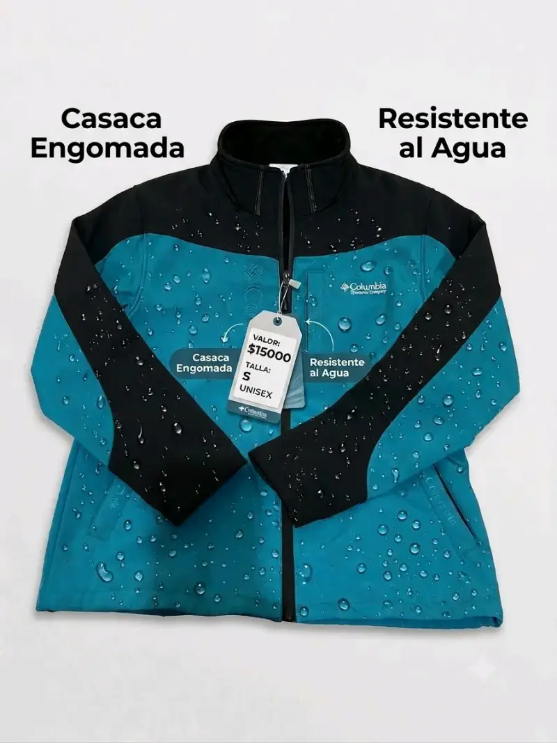 Chaqueta Columbia impermeable unisex talla S