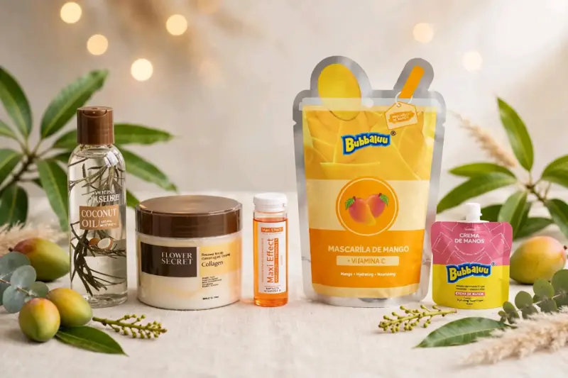 Set de Cuidado Personal con Mascarilla de Mango y Aceite de Coco